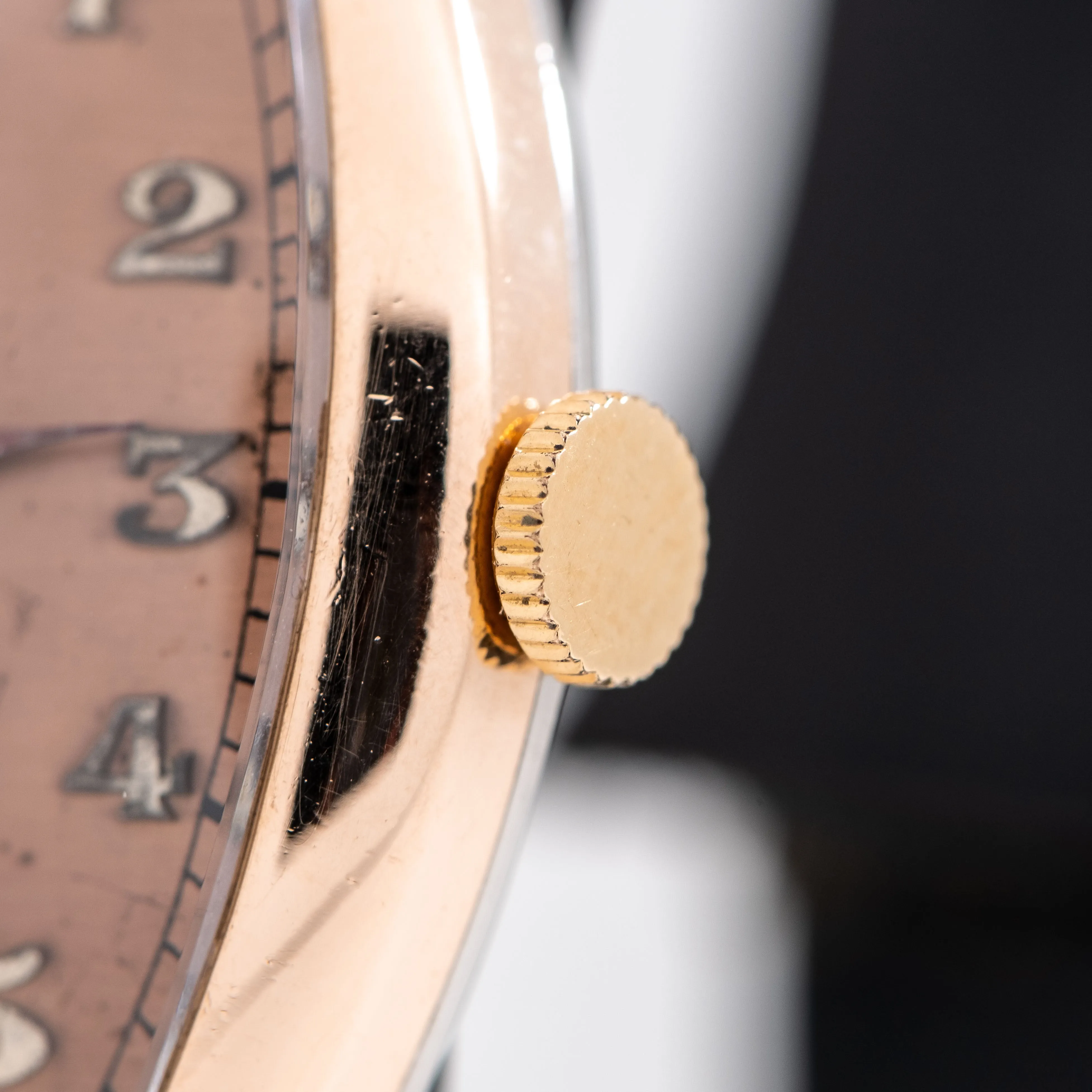 1940's Vintage Benrus 14K Rose Gold Filled Watch (# 15006)