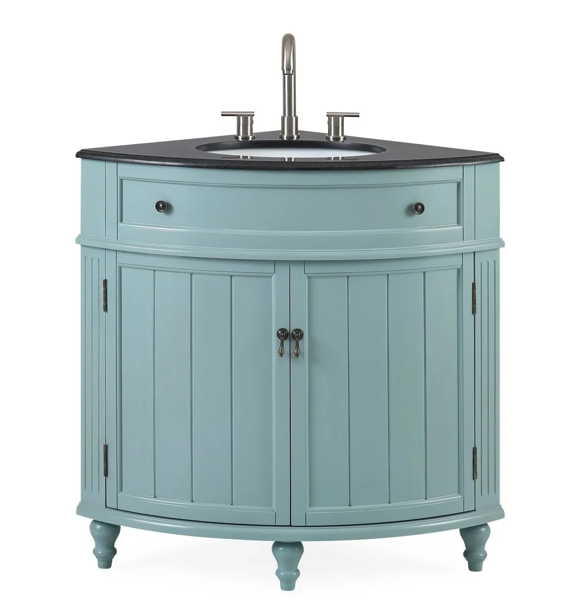 24 Inch Triadsville Freestanding White Corner Bathroom Sink Vanity