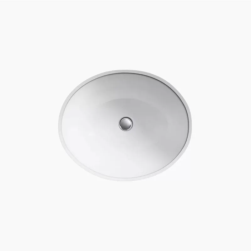 Caxton Oval 16.13" x 19.25" x 8.25" Vitreous China Undermount Bathroom Sink in White