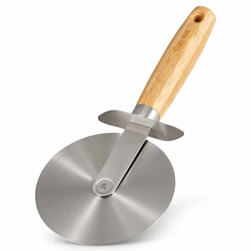 Culinare Naturals Bamboo Handle Pizza Slicer