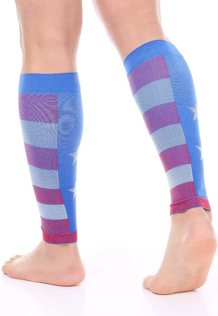 Doc Miller Compression Calf Sleeve for Men & Women, Premium Medical Grade, 20-30mmHg Graduated, Shin Splints, 1 Pair