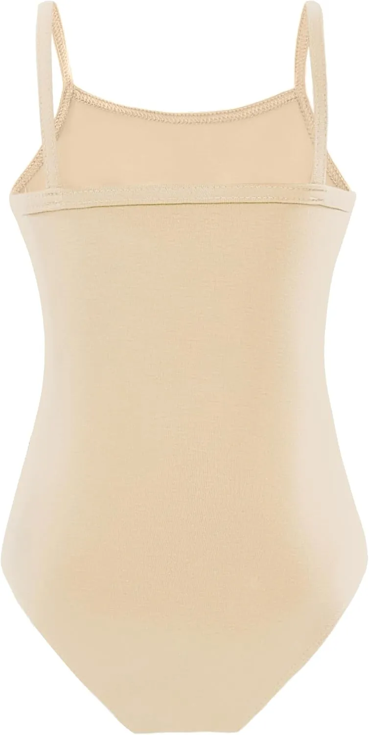 Domusgo Girls Camisole Ballet Leotard Seamless Soft Undergarment for Toddler Kids Teens Pink Black Nude White Purple