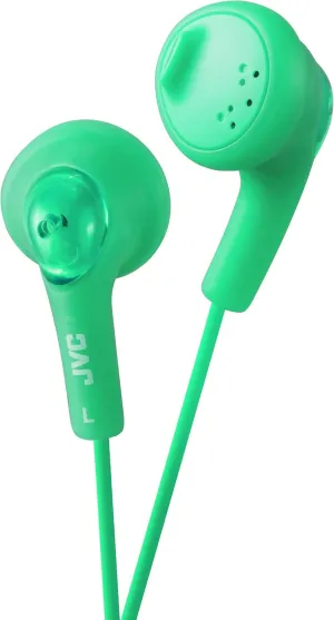 JVC HAF160G Gumy Ear Bud Headphone Green