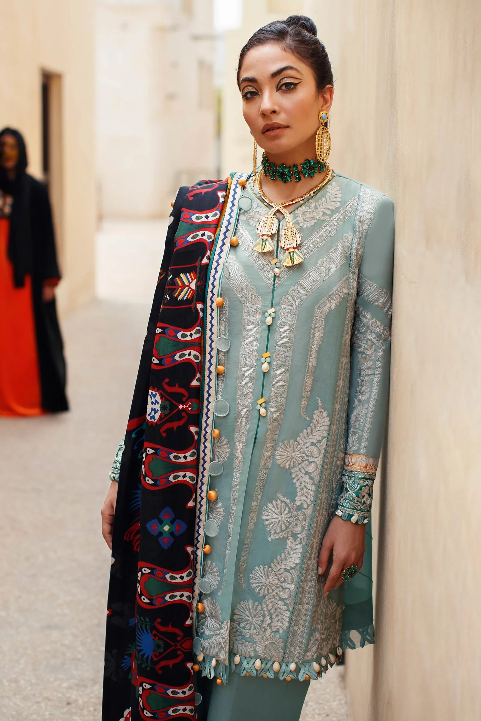 Élan Luxury Lawn Collection – EL22-03 A (QISTINA)