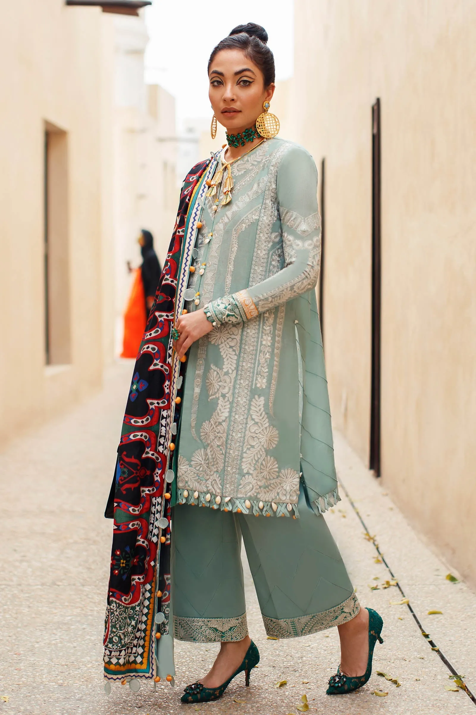 Élan Luxury Lawn Collection – EL22-03 A (QISTINA)