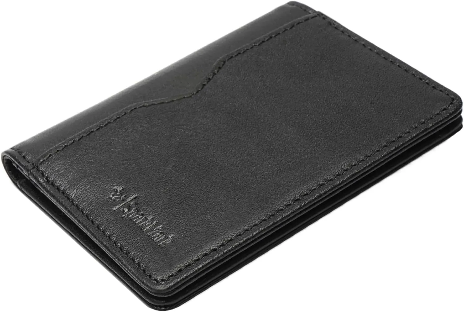 Minimalist RFID Wallet for Men and Women | Slim Bifold Credit Card Holder Wallet | Men's Business Card Case | Genuine Leather Front Pocket wallet with Gift Box