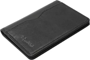 Minimalist RFID Wallet for Men and Women | Slim Bifold Credit Card Holder Wallet | Men's Business Card Case | Genuine Leather Front Pocket wallet with Gift Box