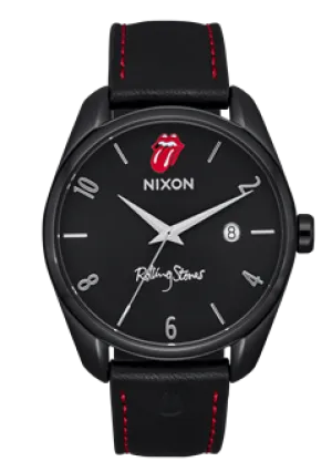 Nixon x Rolling Stones Thalia Leather Watch - Black