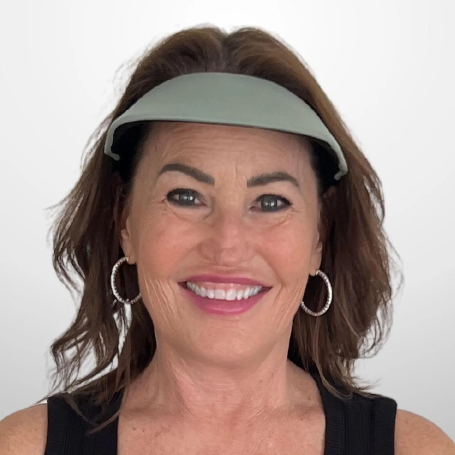 No Headache Sun Visor for Women | Stylish, Lightweight Square Brim Hat | Comfortable UV Protection for Golf, Tennis & Travel