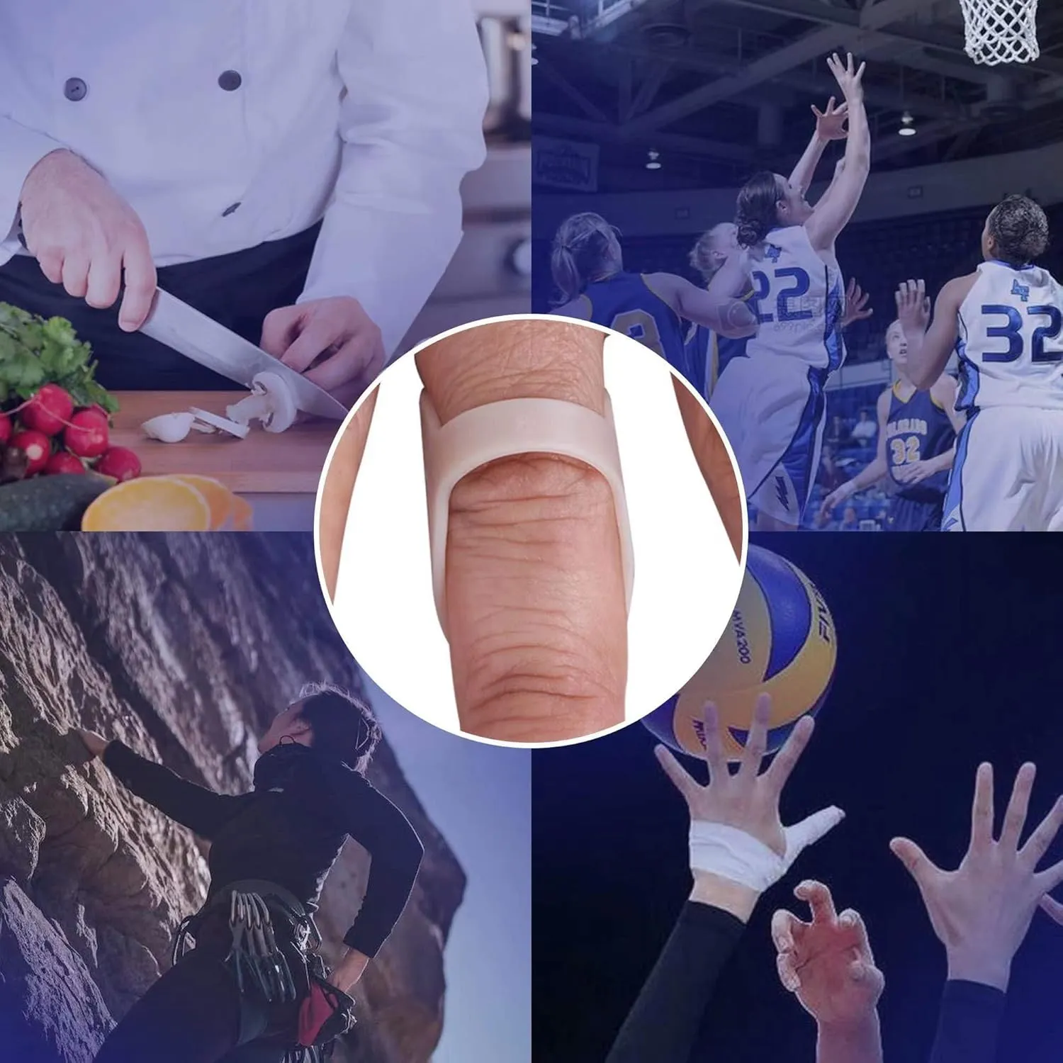 Oval Finger Splint 8 pcs and Trigger Finger Splints 2 pcs for Arthritis,Mallet Fingers - Comfortable and Effective Pain Relief Finger splints For Thumb, Index, Middle, Pinky or Ring Finger (7,8,9,10,11,12,13,14)