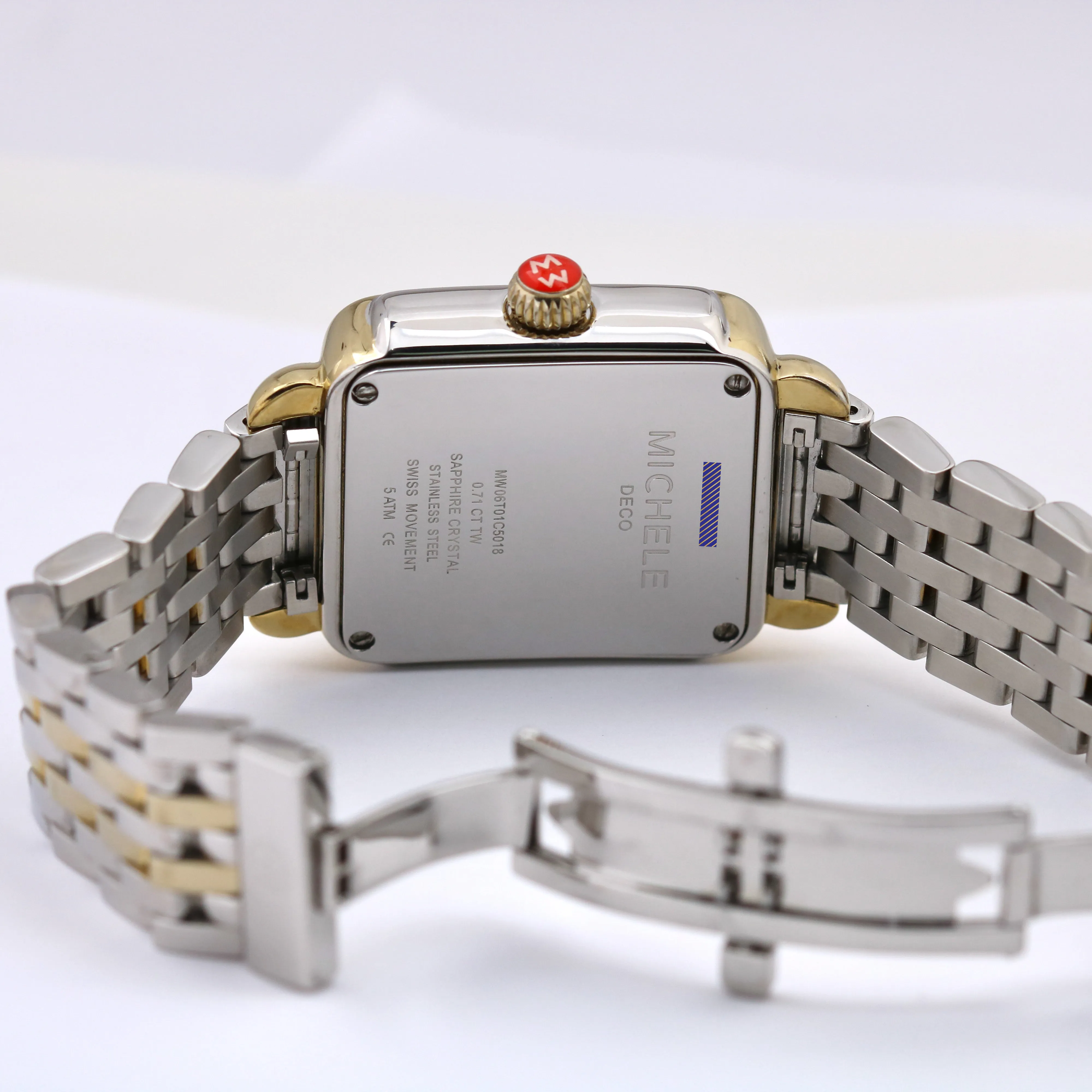 PAPERS Michele Deco Madison DIAMOND Sunray Steel Quartz 33mm MW06T01C5018 B P