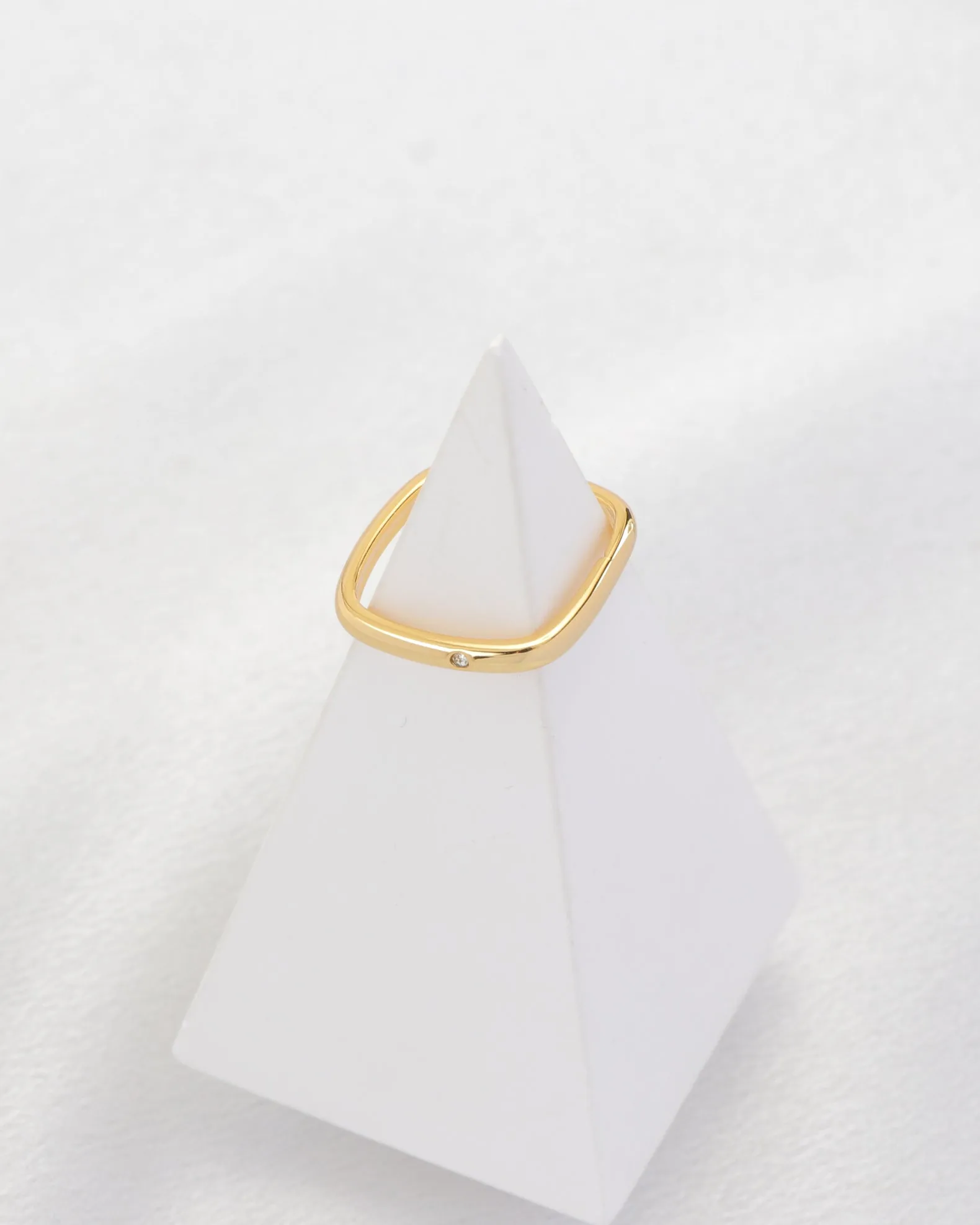 Quad Gold Square Ring