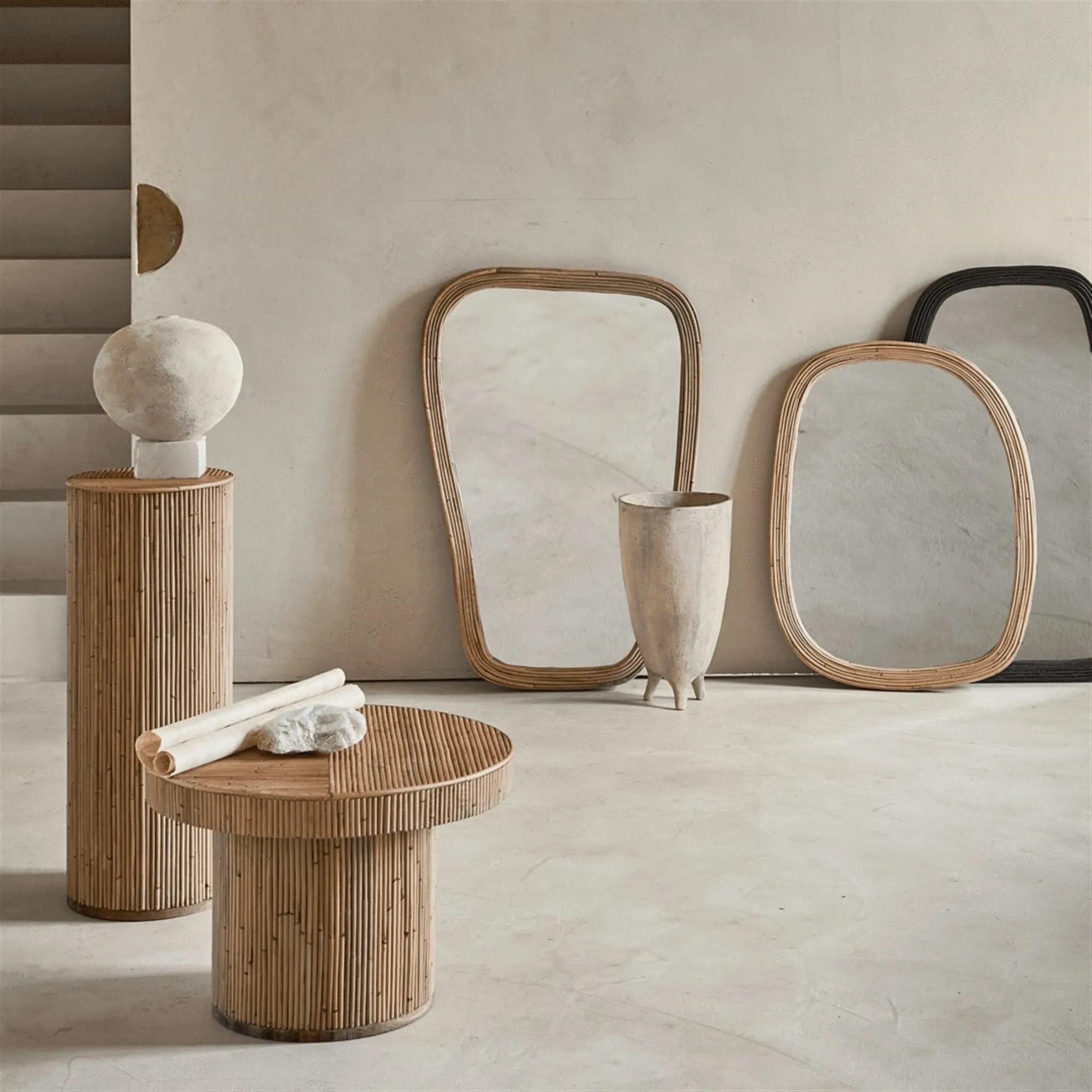 Rattan Mirror