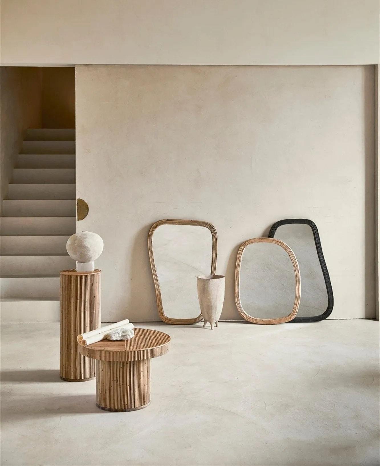 Rattan Mirror