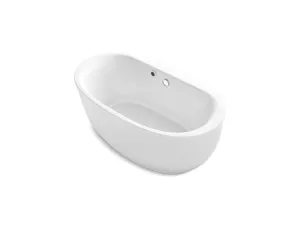 Sunstruck 70" Acrylic Freestanding Heated Surface Bathtub in White