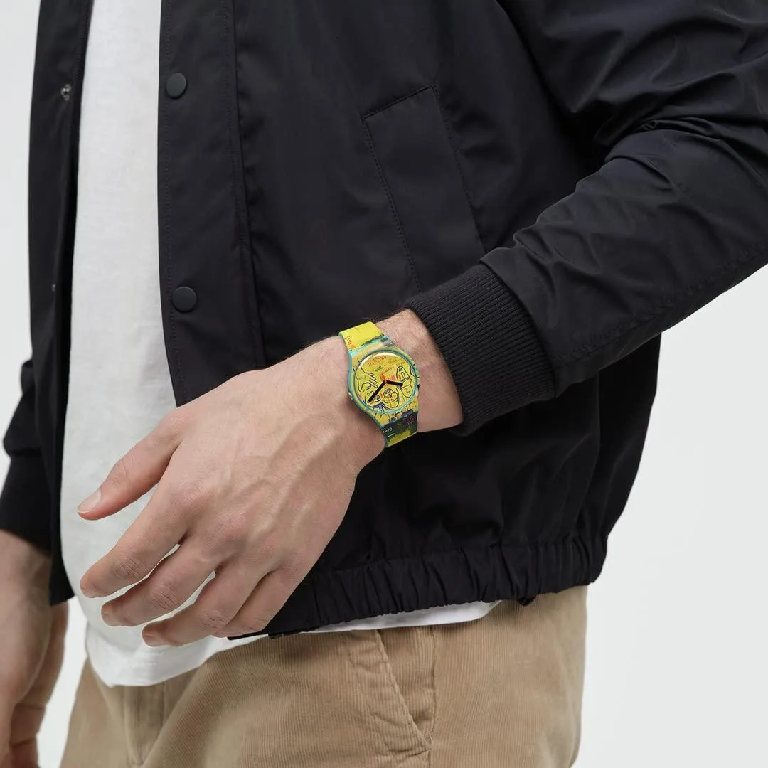 Swatch Hollywood Africans Unisex Watch JM Basquiat.