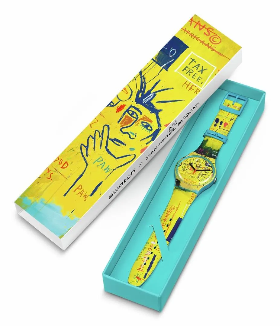 Swatch Hollywood Africans Unisex Watch JM Basquiat.