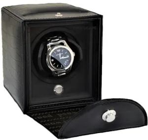 UNDERWOOD (LONDON) - Classic Croco Single Watch Winder | UN810/CBLK