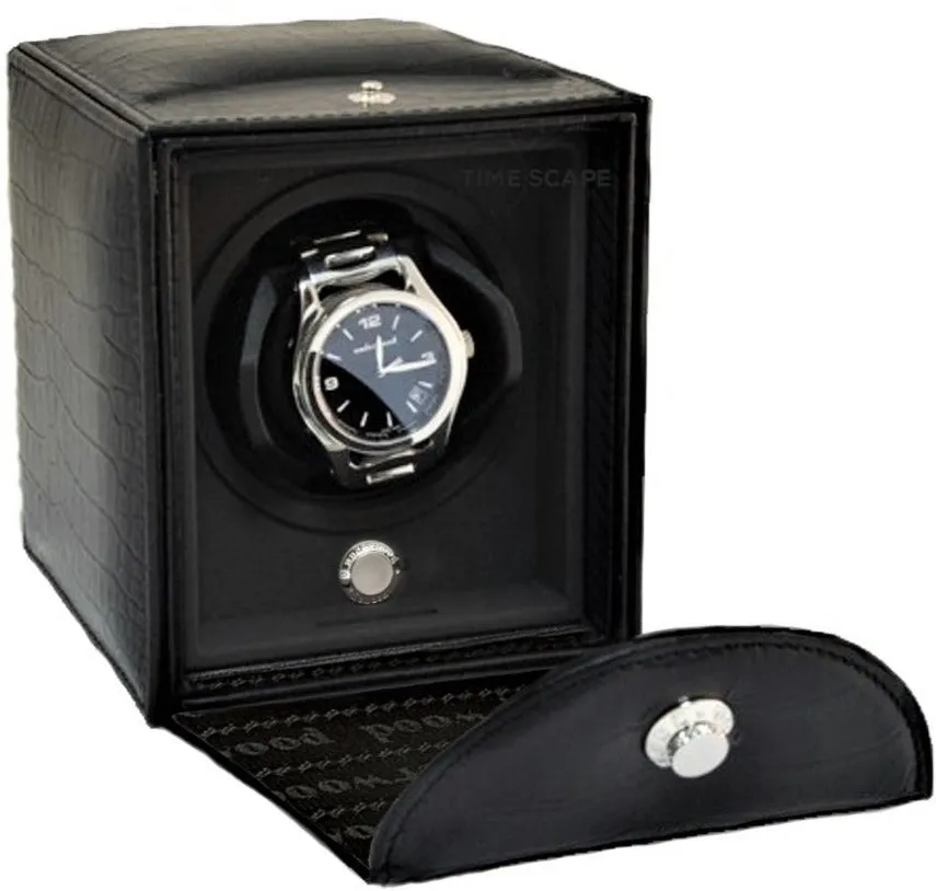 UNDERWOOD (LONDON) - Classic Croco Single Watch Winder | UN810/CBLK